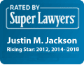 Super Lawyers Rising Stars Badge - Justin Jackson