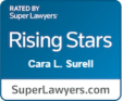 Super Lawyers Rising Stars Badge - Cara Surell